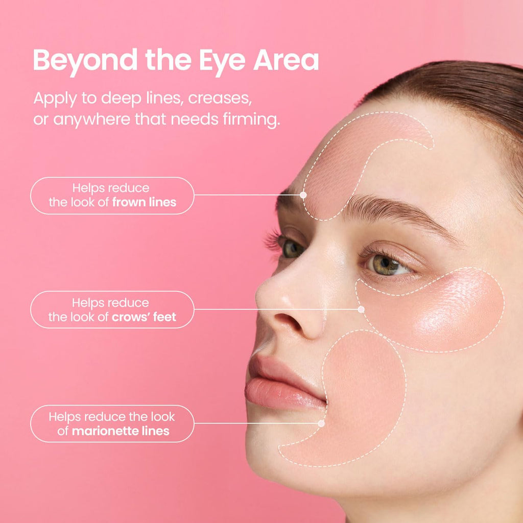 Collagen Peptide Eye Masks — Anti-Wrinkle Patches for the Face and Nasolabial Folds