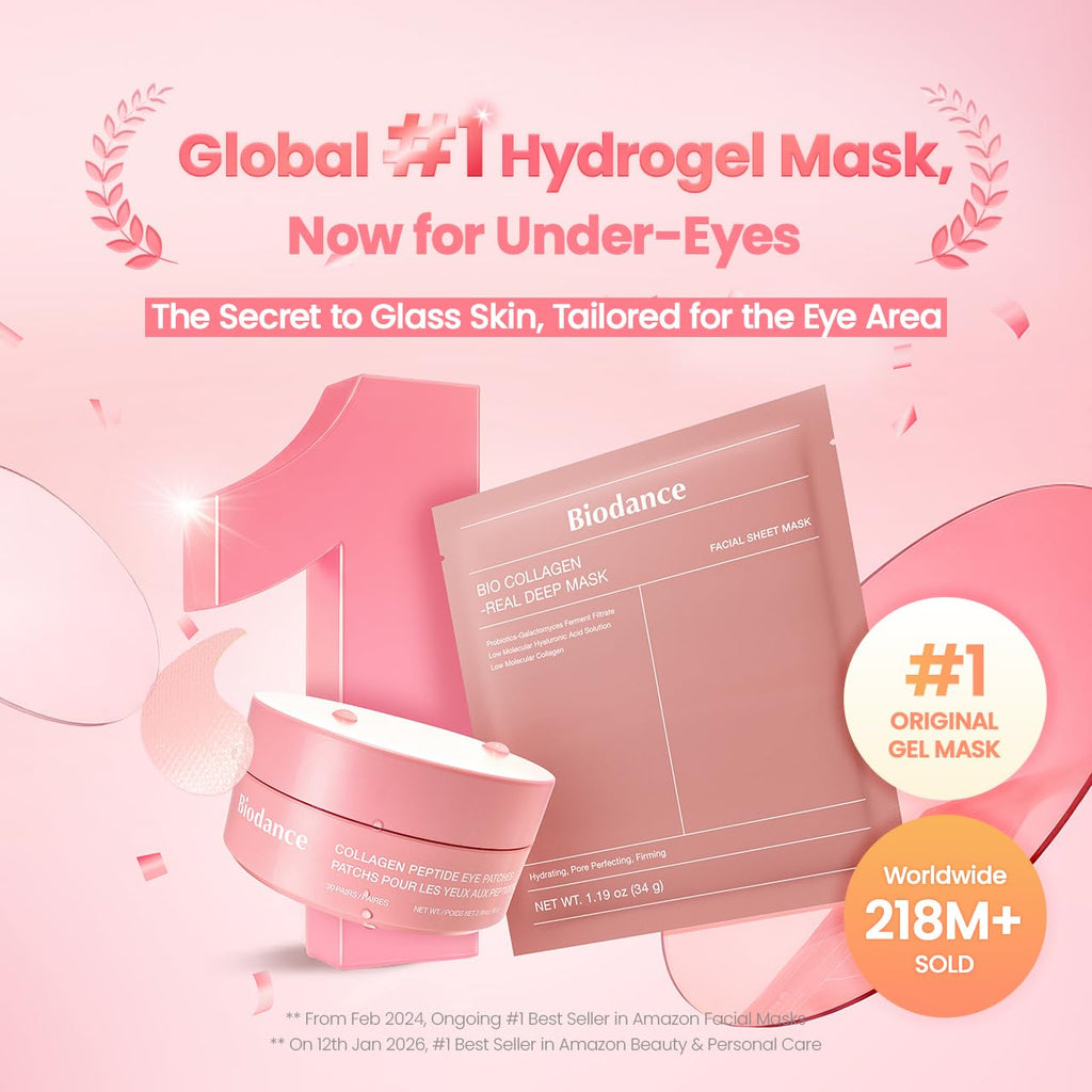 Collagen Peptide Eye Masks — Anti-Wrinkle Patches for the Face and Nasolabial Folds