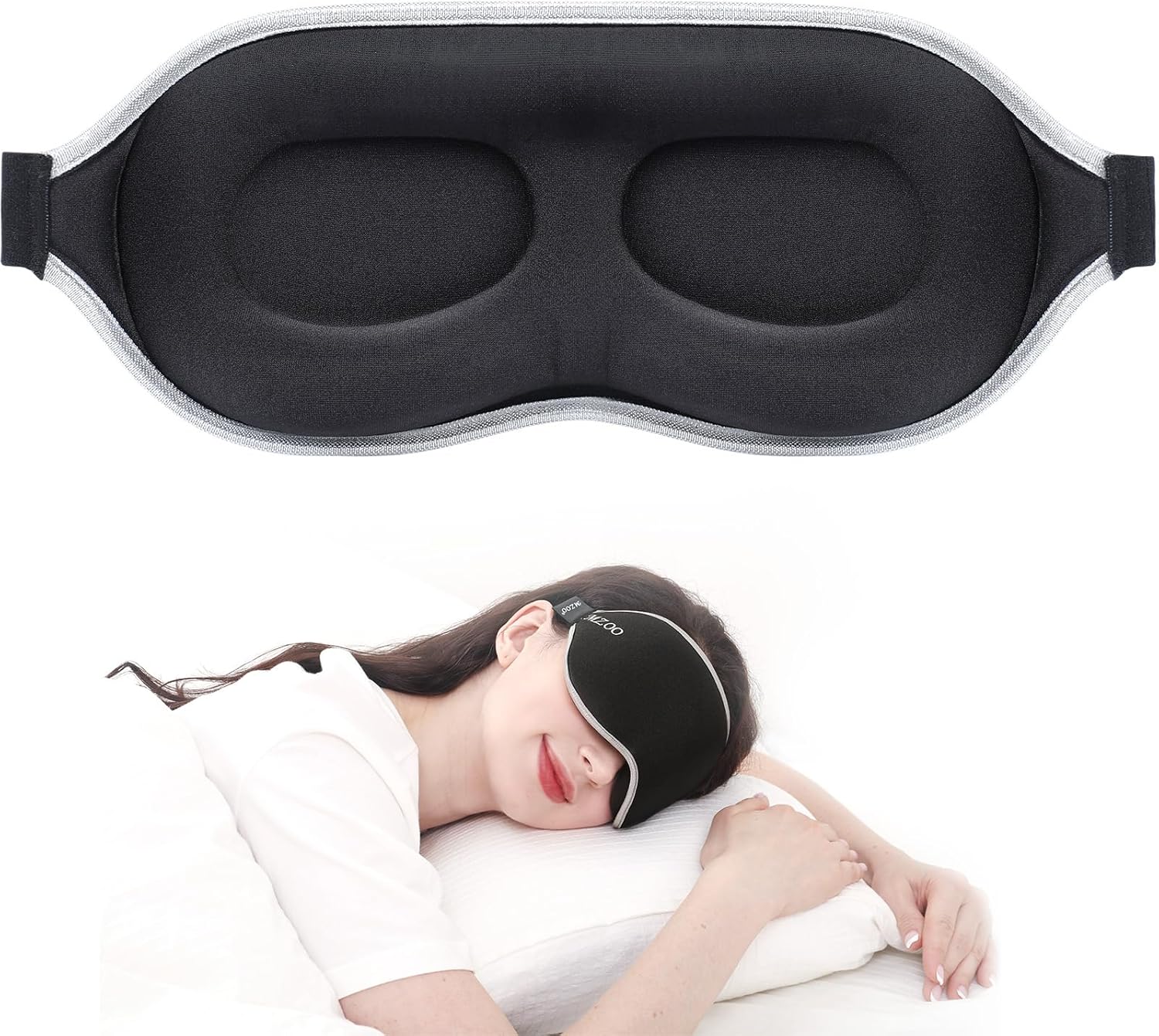 Luxury sleep mask (unisex, suitable for side sleepers).