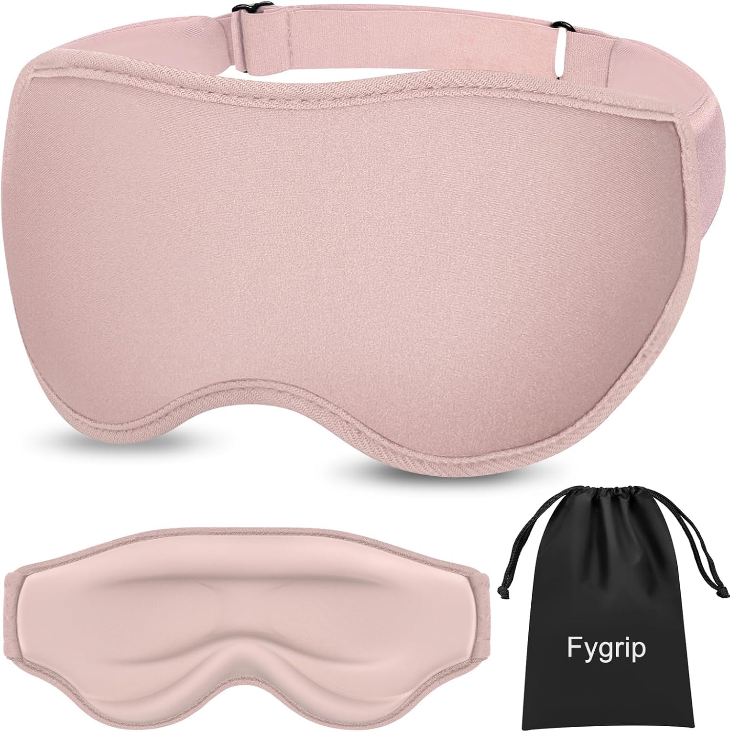 Unisex Sleep Mask — 100% pressure-free, total blackout, with an easily adjustable strap.