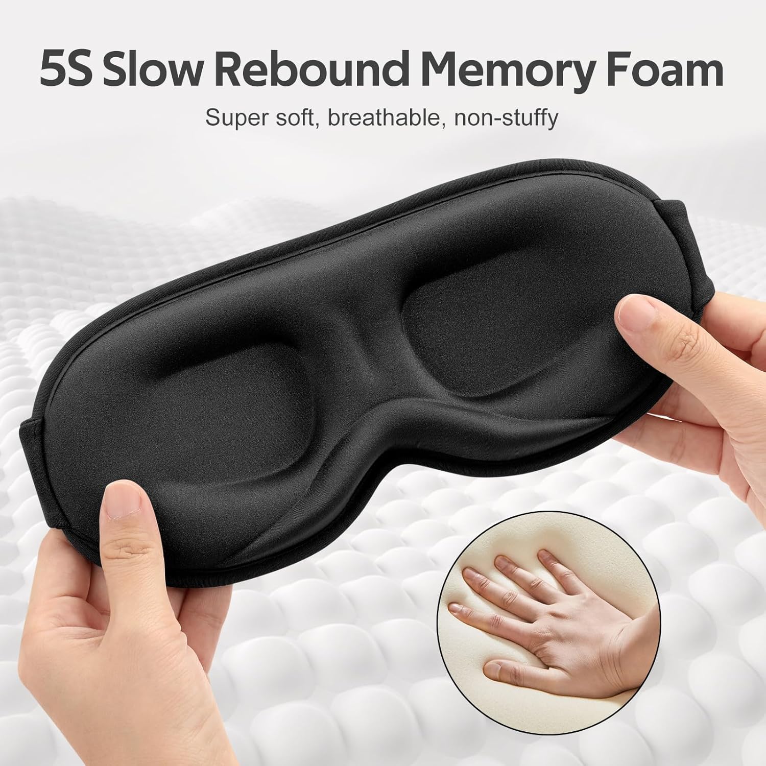 Unisex Sleep Mask — Soft 3D Eye Mask Suitable for Side Sleepers