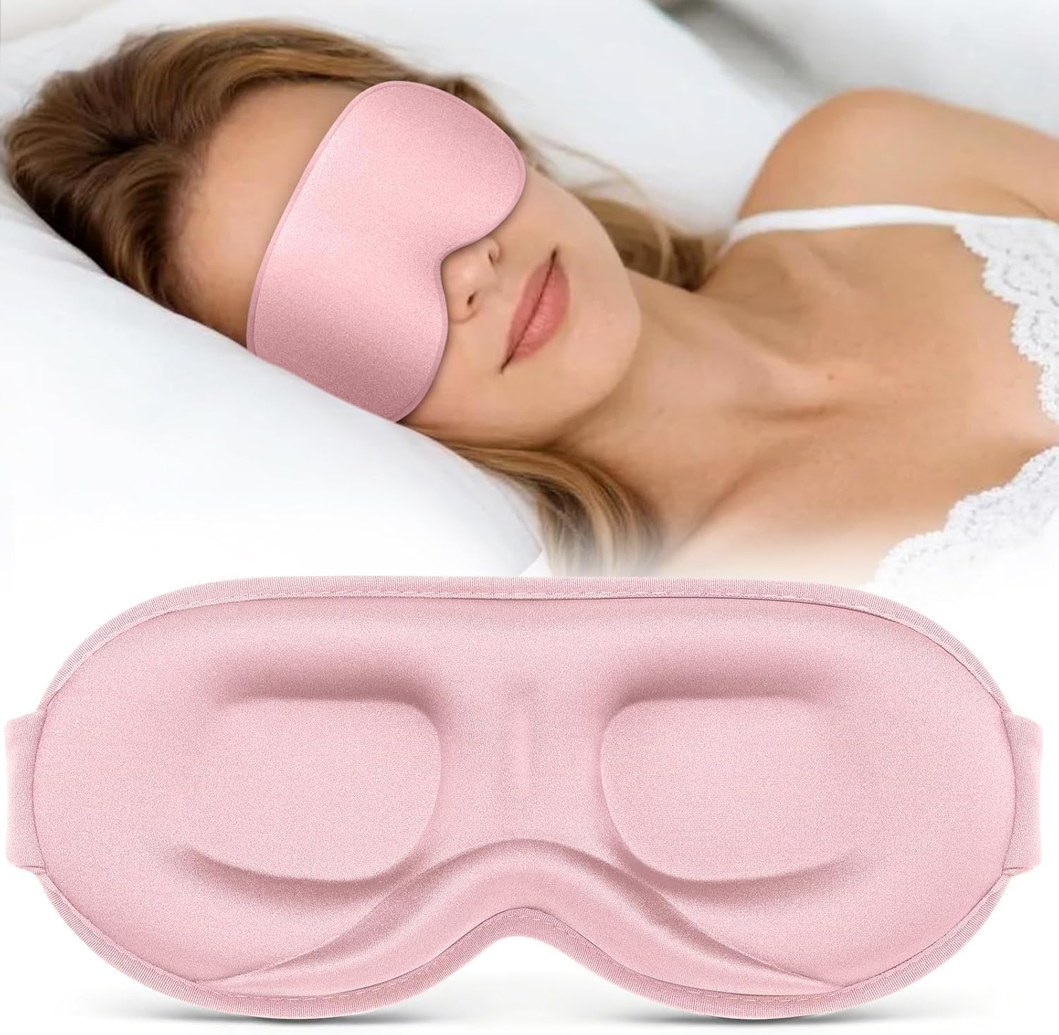 Unisex Sleep Mask — Soft 3D Eye Mask Suitable for Side Sleepers