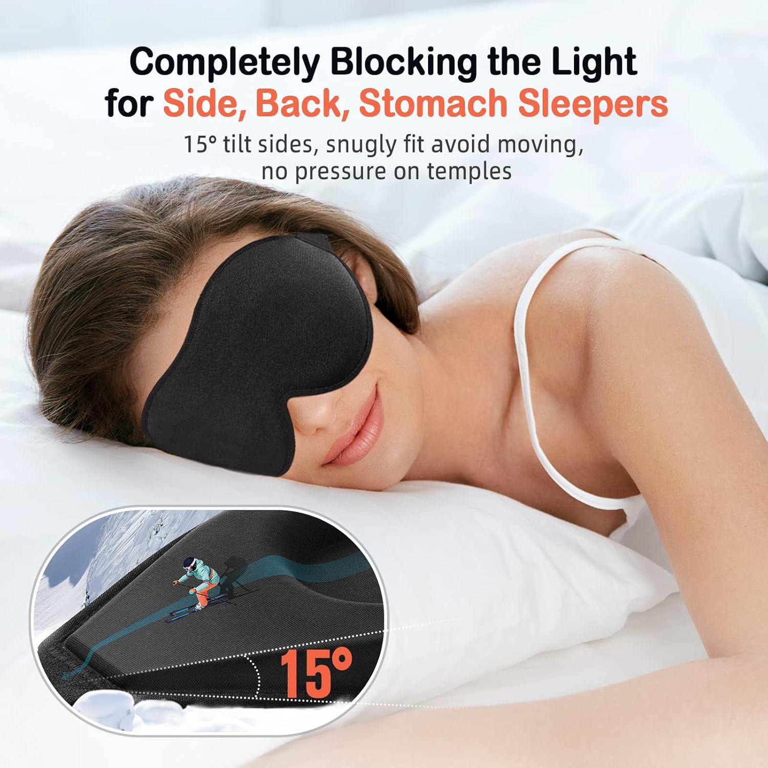 Sleep mask (suitable for men and women who sleep on their sides).