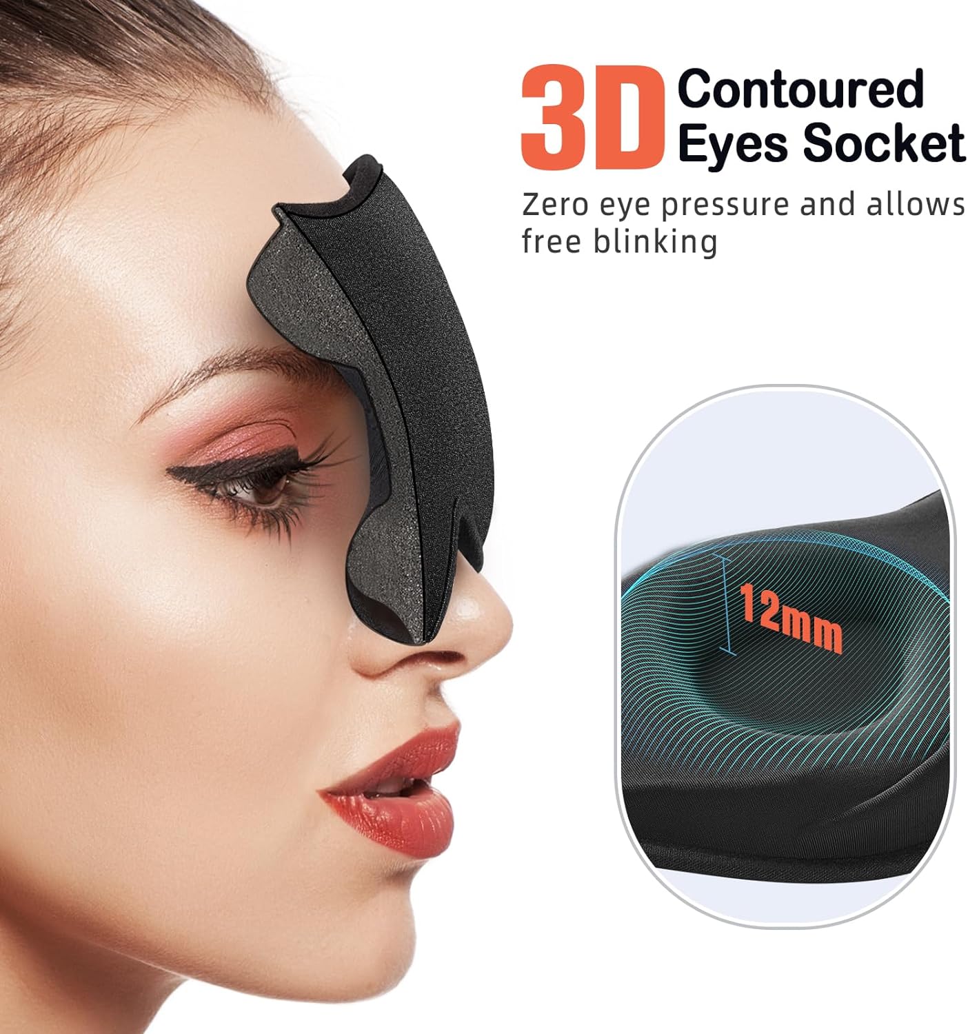 Sleep mask (suitable for men and women who sleep on their sides).