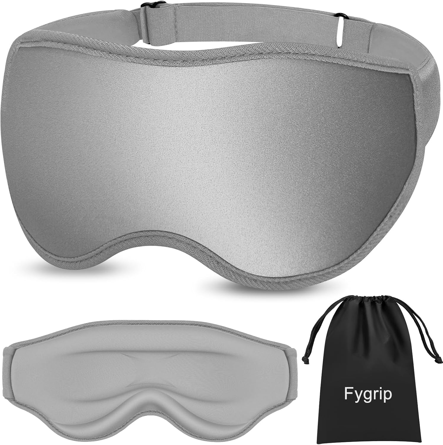 Unisex Sleep Mask — 100% pressure-free, total blackout, with an easily adjustable strap.