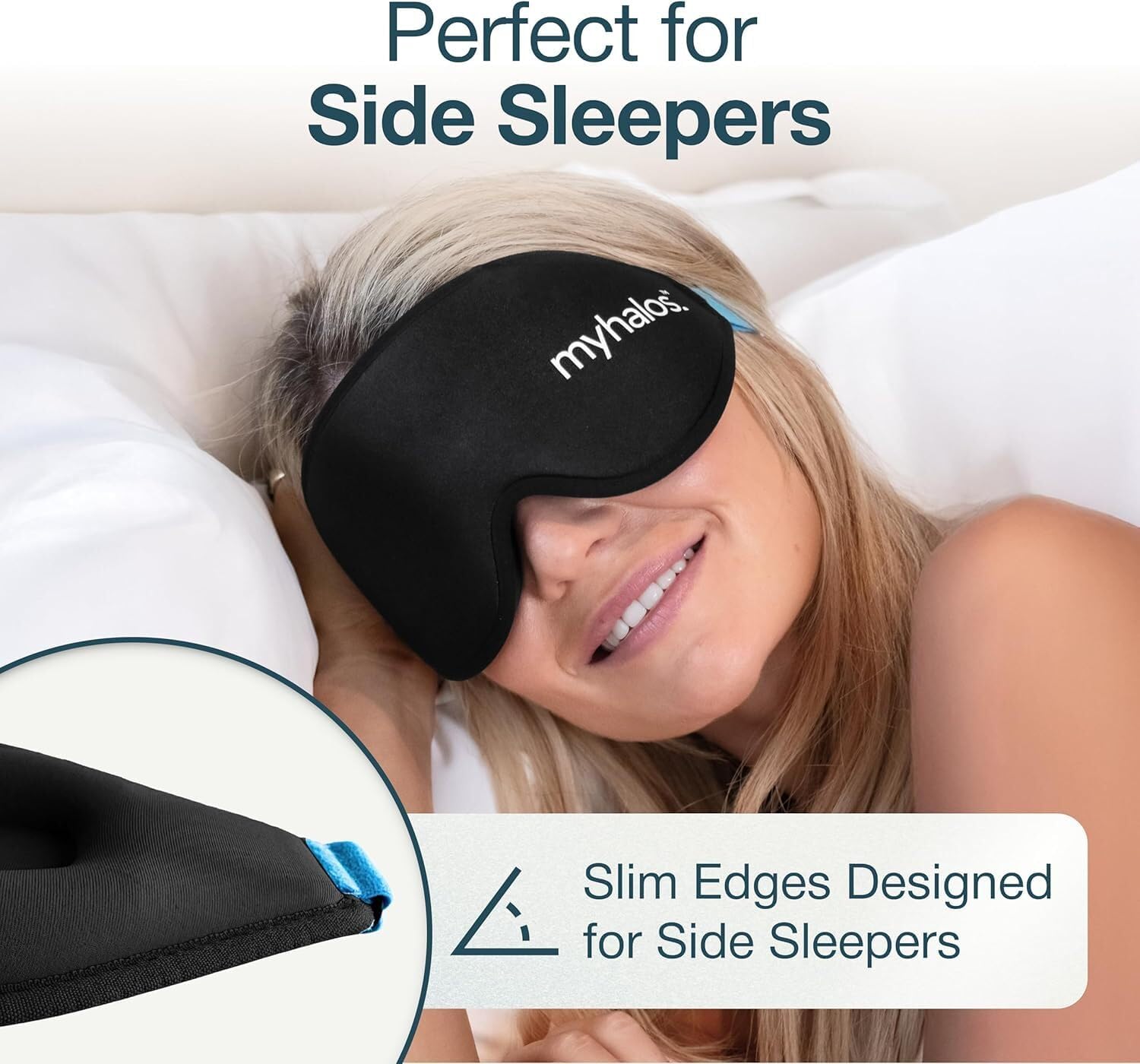 Sleep Mask — Unisex 3D Light-Blocking Eye Mask, Suitable for Side Sleepers