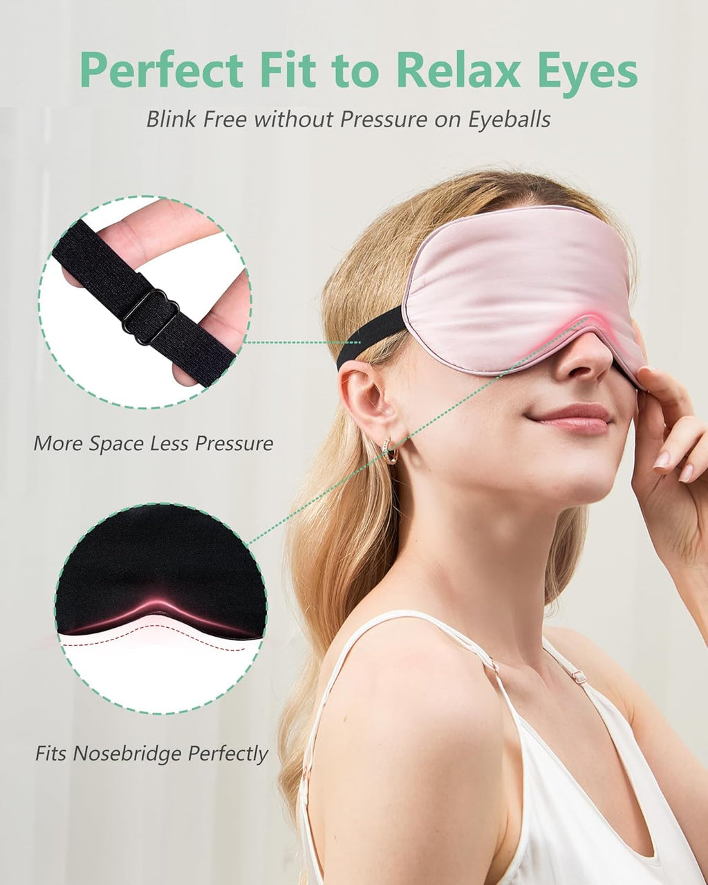 Pure Mulberry Silk Sleep Mask (Pack of 2).
