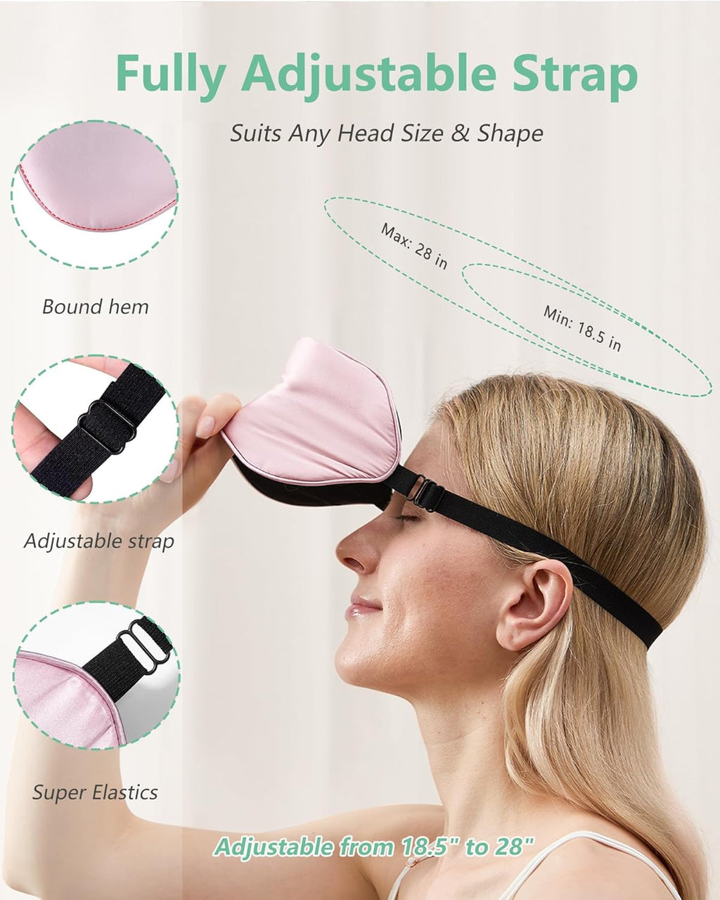 Pure Mulberry Silk Sleep Mask (Pack of 2).