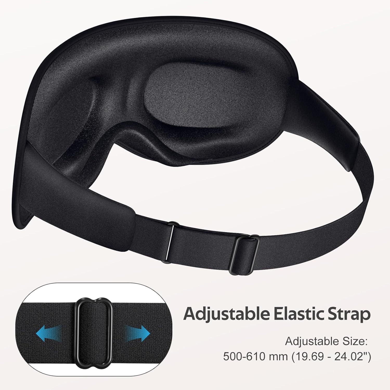 Unisex Sleep Mask — Soft 3D Eye Mask Suitable for Side Sleepers