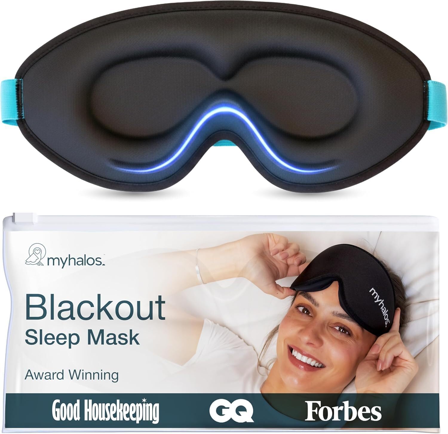 Sleep Mask — Unisex 3D Light-Blocking Eye Mask, Suitable for Side Sleepers
