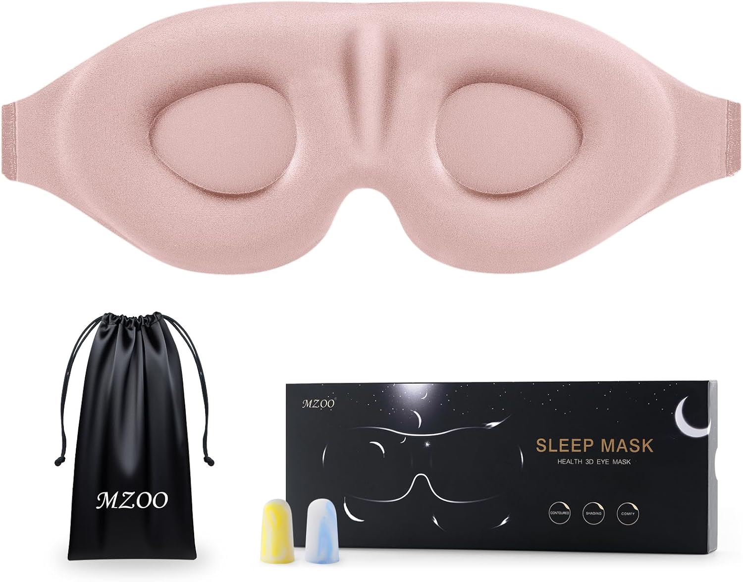 Luxury sleep mask (unisex, suitable for side sleepers).