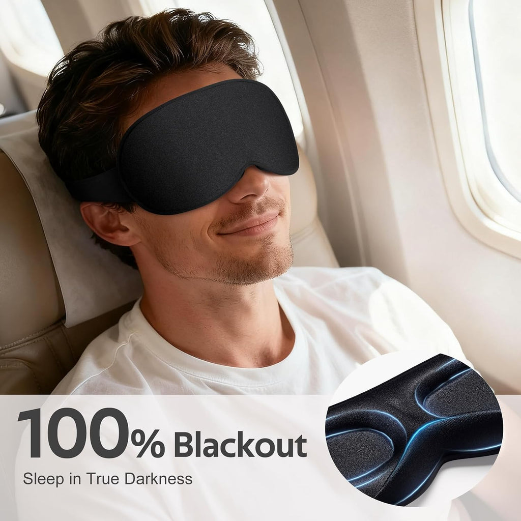 Unisex Sleep Mask — Soft 3D Eye Mask Suitable for Side Sleepers