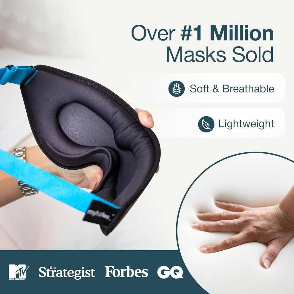 Sleep Mask — Unisex 3D Light-Blocking Eye Mask, Suitable for Side Sleepers