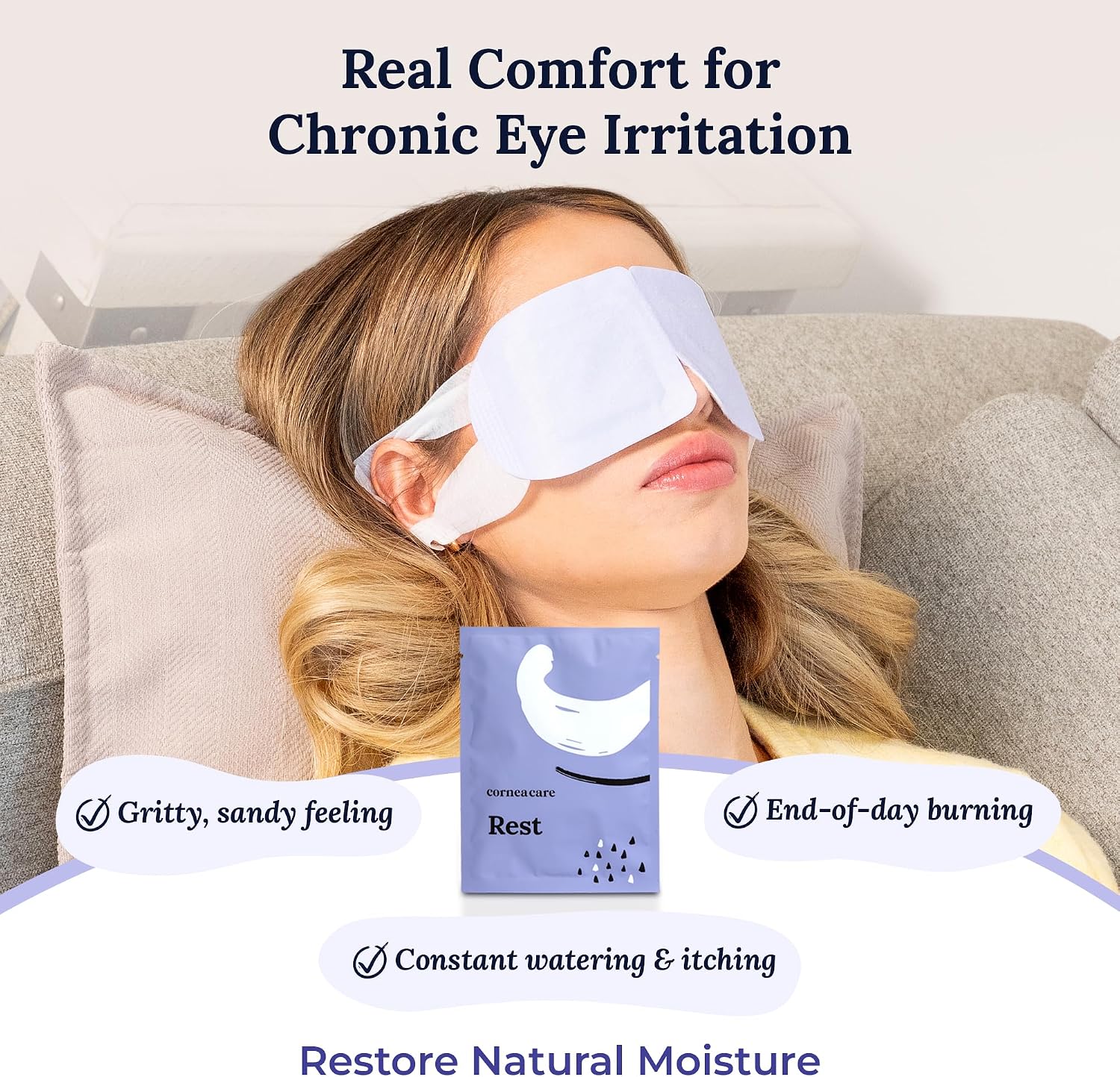 Self-Heating Eye Mask for Dry Eyes | Eye Mask for Rapid Relief of Discomfort