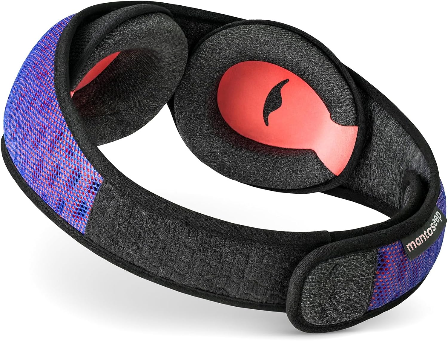 Sleep Mask — Designed for side sleepers, 100% light-blocking.